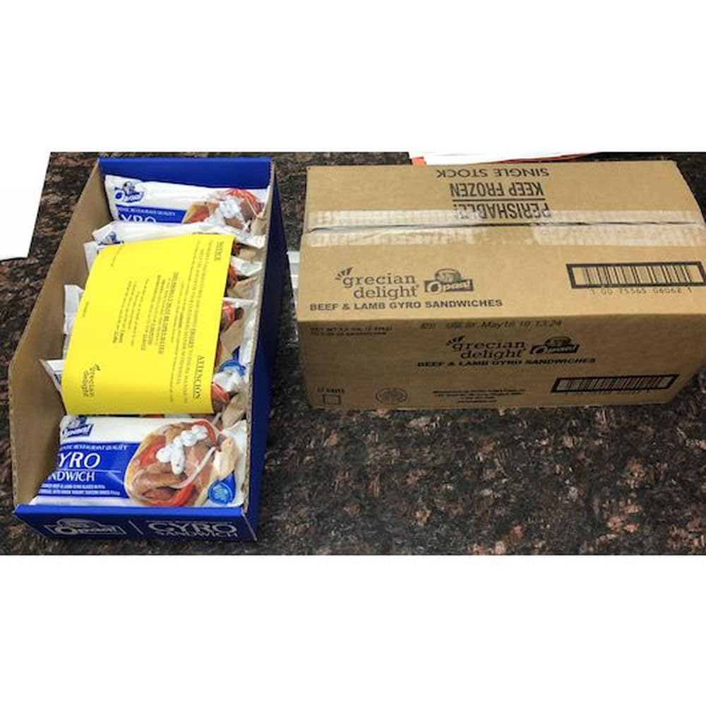 Grecian Delight Premade Gyro Sandwich -- 12 per case.