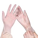 Green Direct Vinyl Gloves, Disposable, Powder-Free, Latex-Free, Clear, Box of 100 - Durable, Multipurpose Gloves for Everyday Use, Large