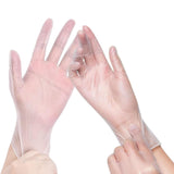 Green Direct Vinyl Gloves, Disposable, Powder-Free, Latex-Free, Clear, Box of 100 - Durable, Multipurpose Gloves for Everyday Use, Large