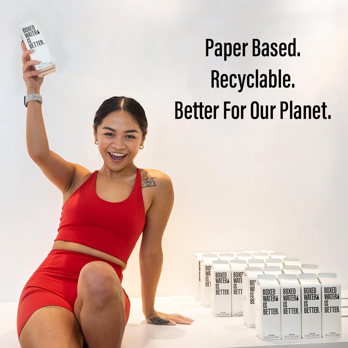Boxed Water 16.9 oz. (24 Pack) - A Sustainable Alternative - Better Than Premium Plastic Bottles - Purified Drinking Water in Plant-Based Cartons