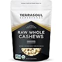 Terrasoul Superfoods Organic Raw Cashews, 2 Lbs, Premium Quality for Snacking, Baking, and Culinary Creations
