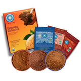 Blue Lotus Chai Tea - Harmony Collection Variety Box - Makes 50 Cups - Traditional, Rooibos & Golden Rooibos Masala Spiced Chai Powder - Instant