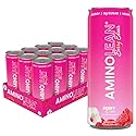 RSP NUTRITION AminoLean Energy Drink - Sugar Free Amino Energy with No Jitters, Tingles, or Crash, Vegan Amino Acids, Berry Elixir, 12 Pack