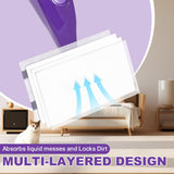 Vowanop Mop Pads Refill Compatible with Swiffer Wet Jet Spray Mops, Disposable Wet Jet Mopping Pads for Multi-Surface Floor Cleaning, Multi-Layer