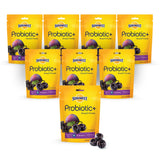 Sunsweet Pitted Prunes with Probiotics - Unsweetened, Dried, Gluten Free & Unsulphured - Natural Elderberry Flavor - Fiber & Minerals, 6oz - 8 Pack