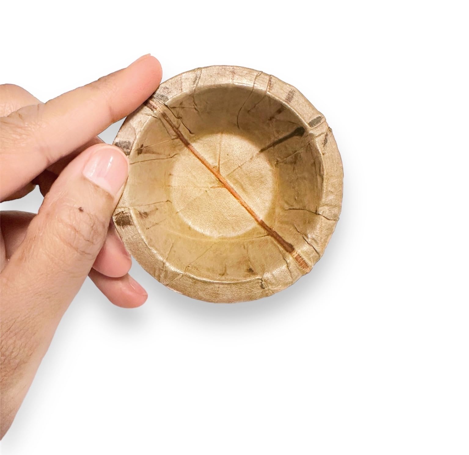 Foliumware Single Use Sal Leaf Bowls (2.9 inch, 50/pack) | Zero Waste, Biodegradable, Backyard Compostable | For Parties, Picnics, BBQ’s, Weddings