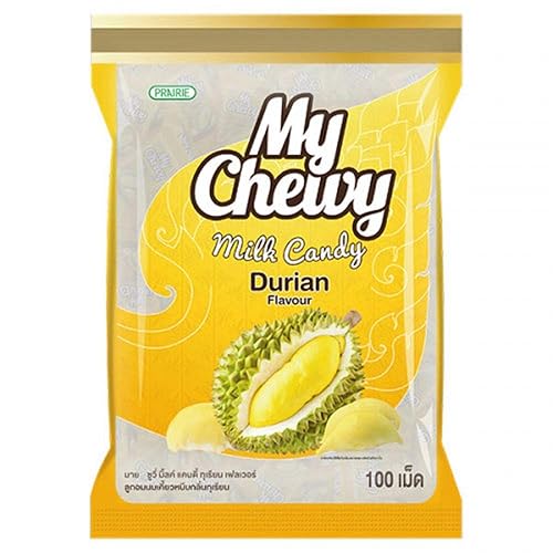 My Chewy Milk Candy, Soft Chewy Candy 100 tablet, Size 360g (Durian)