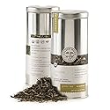 Golden Moon Tea Organic Jasmine Green Tea - Finest Leaves & Flowers - Loose Leaf, Non-GMO - Travel Tin (34 Servings)