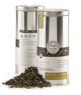 Golden Moon Tea Organic Jasmine Green Tea - Finest Leaves & Flowers - Loose Leaf, Non-GMO - Travel Tin (34 Servings)