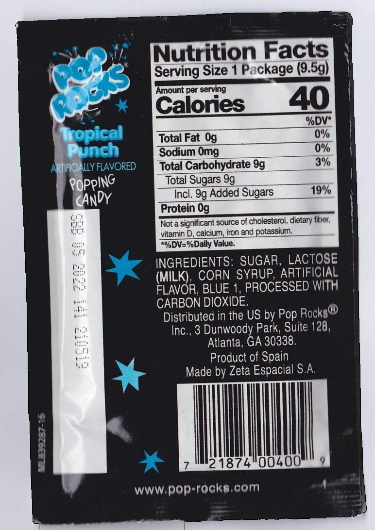 Pop Rocks Tropical Fruit Punch, 24 count