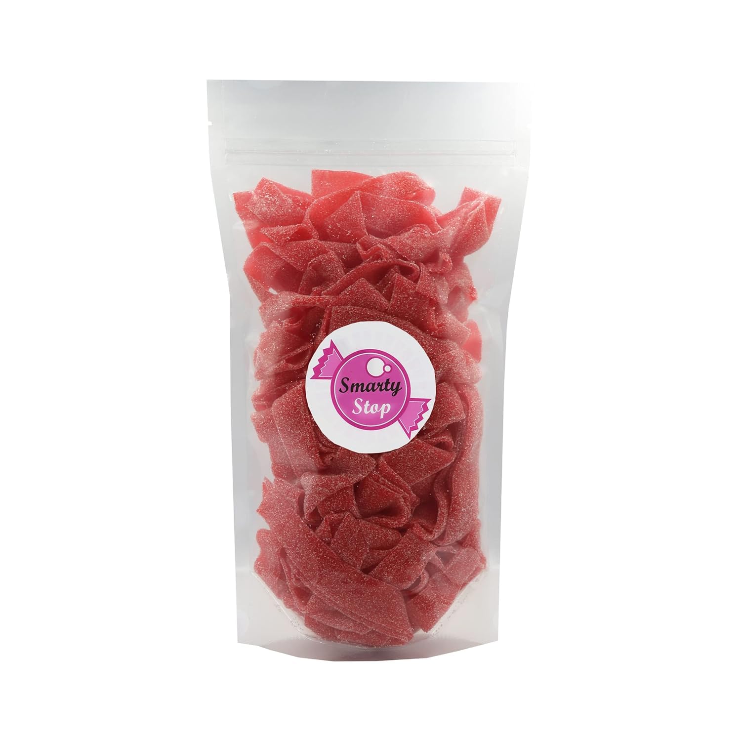 Smarty Stop Every Sour Belts Flavor Gummy Candy 1 Pound (Strawberry)