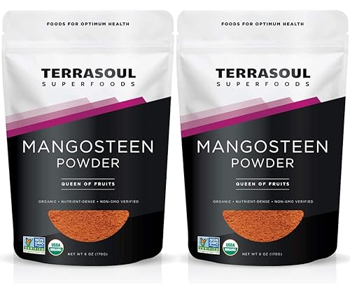 Terrasoul Superfoods Mangosteen Fruit Powder (Organic), 12 Ounces
