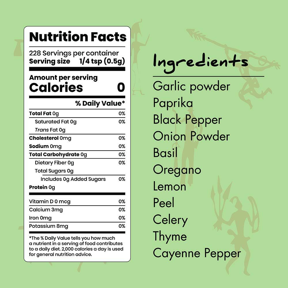 Paleo Powder All Purpose Salt Free Herb Seasoning.
