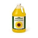Healthy Harvest Non-GMO Sunflower Oil - Healthy Cooking Oil for Cooking, Baking, Frying & More - Naturally Processed to Retain Natural Antioxidants {One Gallon}