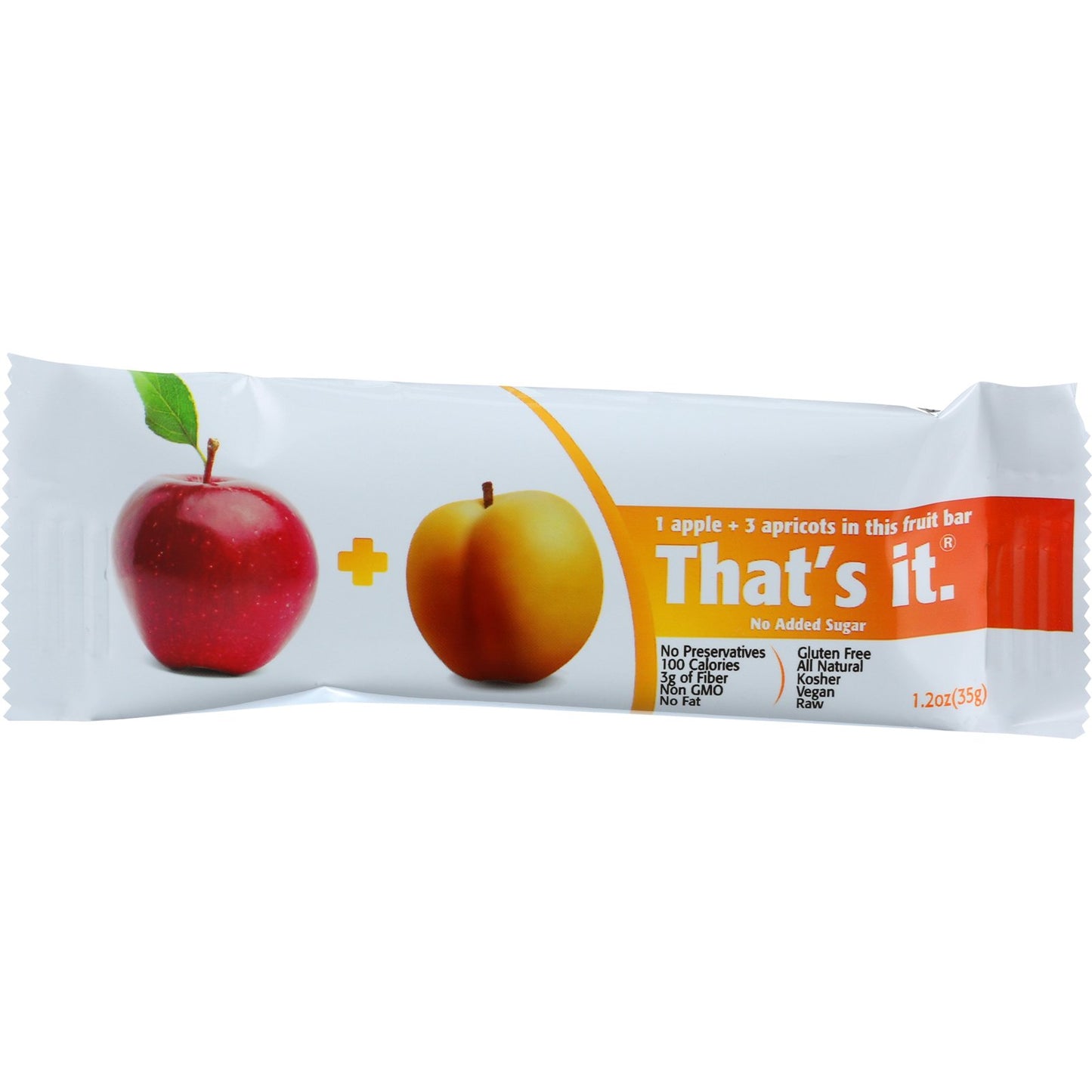 Thats It Apple and Apricot Fruit Bar, 1.2 Ounce -- 12 per case96