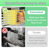 Blind Cleaner Tool, Detachable Window Blind Cleaner Duster Tool, 7 Fingers Dusting Cleaner Mini Blind Duster Brush for Blinds Air Conditioner Vents