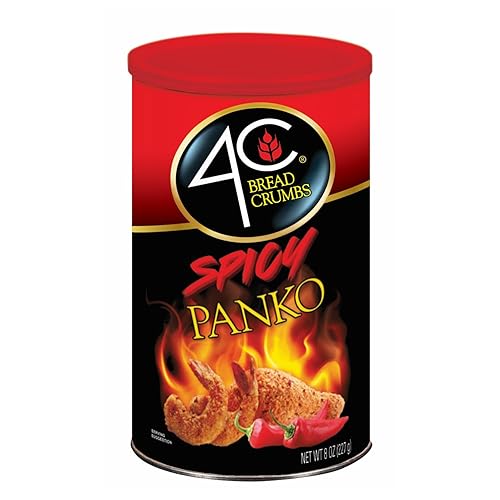 4C Premium Spicy Bread Crumbs, Spicy Panko, 8 Ounce (Pack of 1)