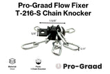 Pro-Graad FlowFixer T-216-S 2" Chain Knocker Drain Cleaning Head Slotted Connector | Heavy Scale Removal | Fits 3/8”, 1/2" or 9/16” Cables, Commercial