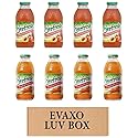 LUV BOX- variety Everfresh Juice 16 oz. pack of 8 , Everfresh Peach Watermelon , Everfresh Tropical Carrot. by evaxo