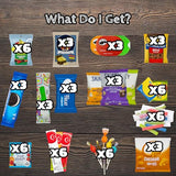 Peanut Free and Nut Free Snack Box - 60 Count Bulk Pack of Individually Wrapped Allergy-Friendly Snacks - Assembled by Bussin Boxes