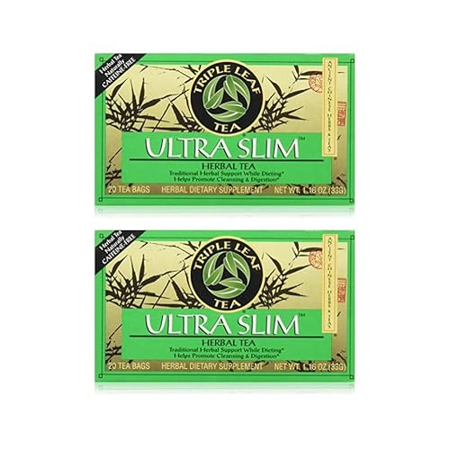 Triple Leaf Tea Ultra Slim 20 Bags each, Pack of 2