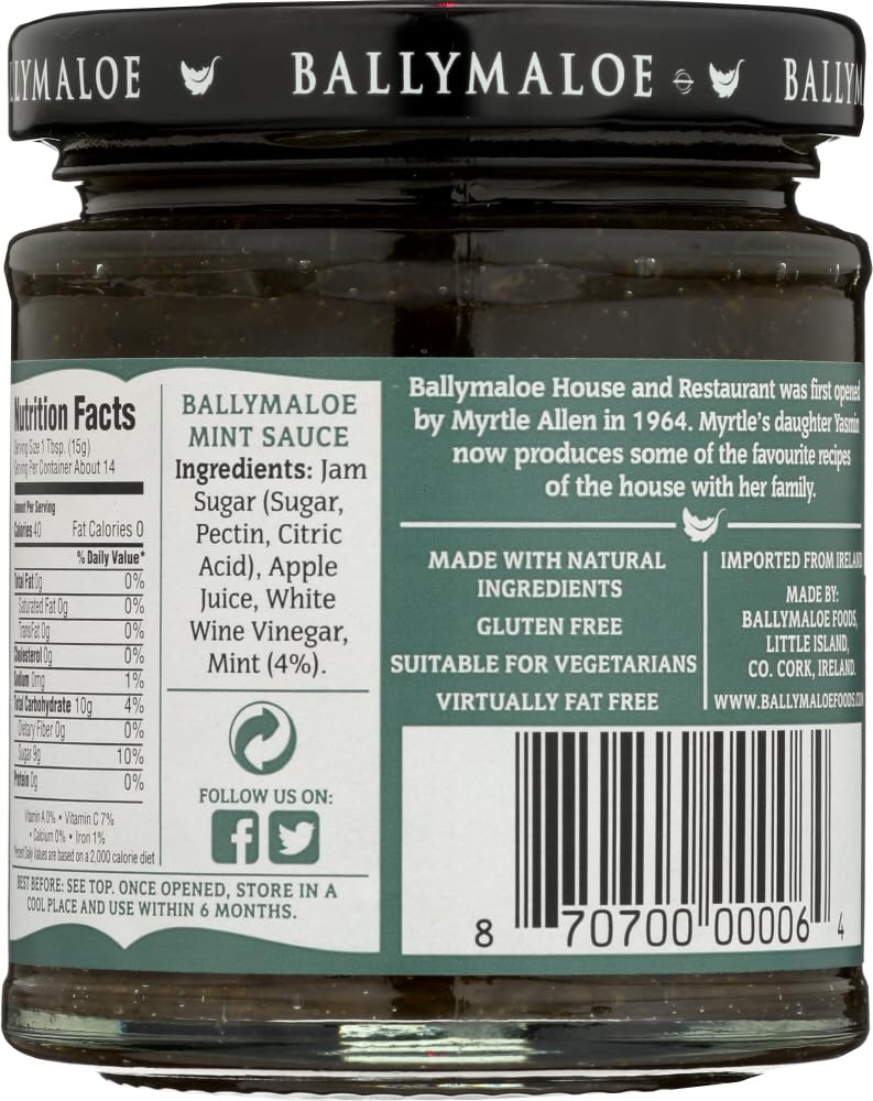 Ballymaloe Mint Sauce, 7.8 Ounce - 3 pack