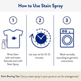The Clean People Stain Remover Spray - Simple, Clean Ingredients - Laundry Spot Treatment for Food, Pet & Baby Stains - Boosted with Enzymes - Fabric