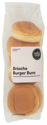 Whole Foods Market Kitchens Brioche Hamburger Bun, 10.59 OZ