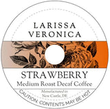 Strawberry Medium Roast Decaf Coffee (Single Serve K-Cup Pods) (Gourmet, Naturally Flavored, Whole Coffee Beans) (12 pods, ZIN: 574681)