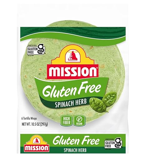 Mission Foods Gluten Free Spinach Torillas - 2 Packs