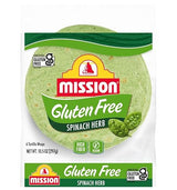 Mission Foods Gluten Free Spinach Torillas - 2 Packs
