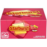 STARBURST FaveREDS Chewy Candy Bulk Pack, 24 Full Size Packs, Red Candy Bulk Box