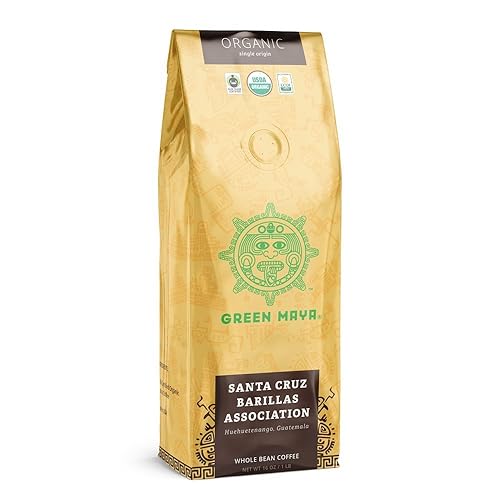 GREEN MAYA Santa Cruz Barillas Association Arabica Coffee Beans 100% Certified Organic Guatemala Single Origin Espresso Coffee
