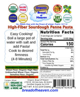 High-Fiber Sourdough Penne Pasta