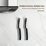 UaneXee 8 Pcs Hard Bristle Crevice Cleaning Brush,Gap Cleaning Brush,Grout & Gap Crevice Brush for Deep Cleaning Kitchen Sink Window Tracks Bathroom