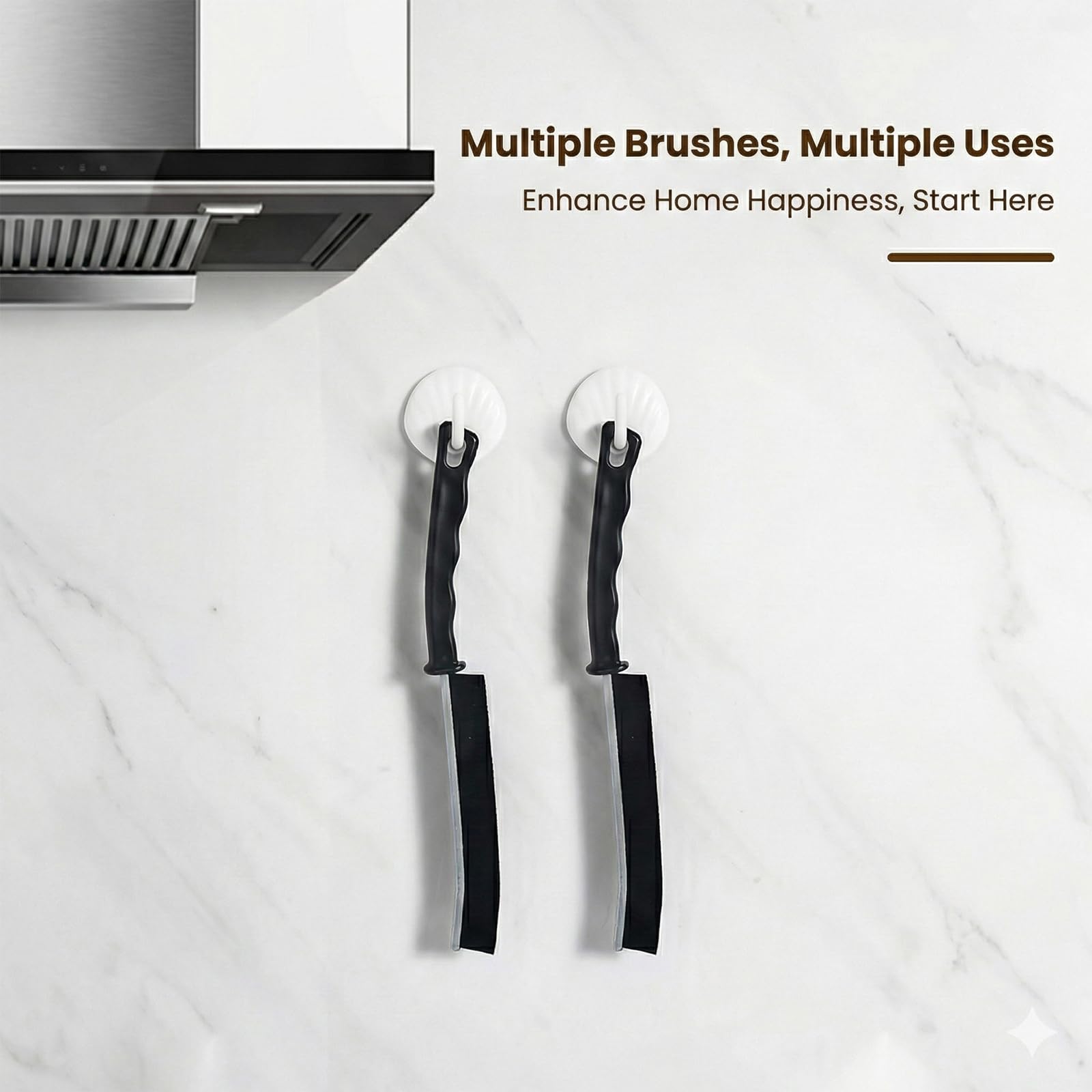 UaneXee 8 Pcs Hard Bristle Crevice Cleaning Brush,Gap Cleaning Brush,Grout & Gap Crevice Brush for Deep Cleaning Kitchen Sink Window Tracks Bathroom