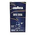 Lavazza Super Crema Aluminum Capsules Compatible with Nespresso* Original Machines, Medium Roast, Arabica and Robusta Blend (10 Capsules)
