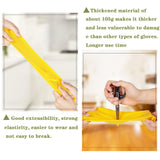 Vsootal 8 Pairs Reusable Household Cleaning Gloves, Rubber Kitchen Dishwashing Gloves,Extra Thickness, Long Sleeves, for Washing Dishes, Pet