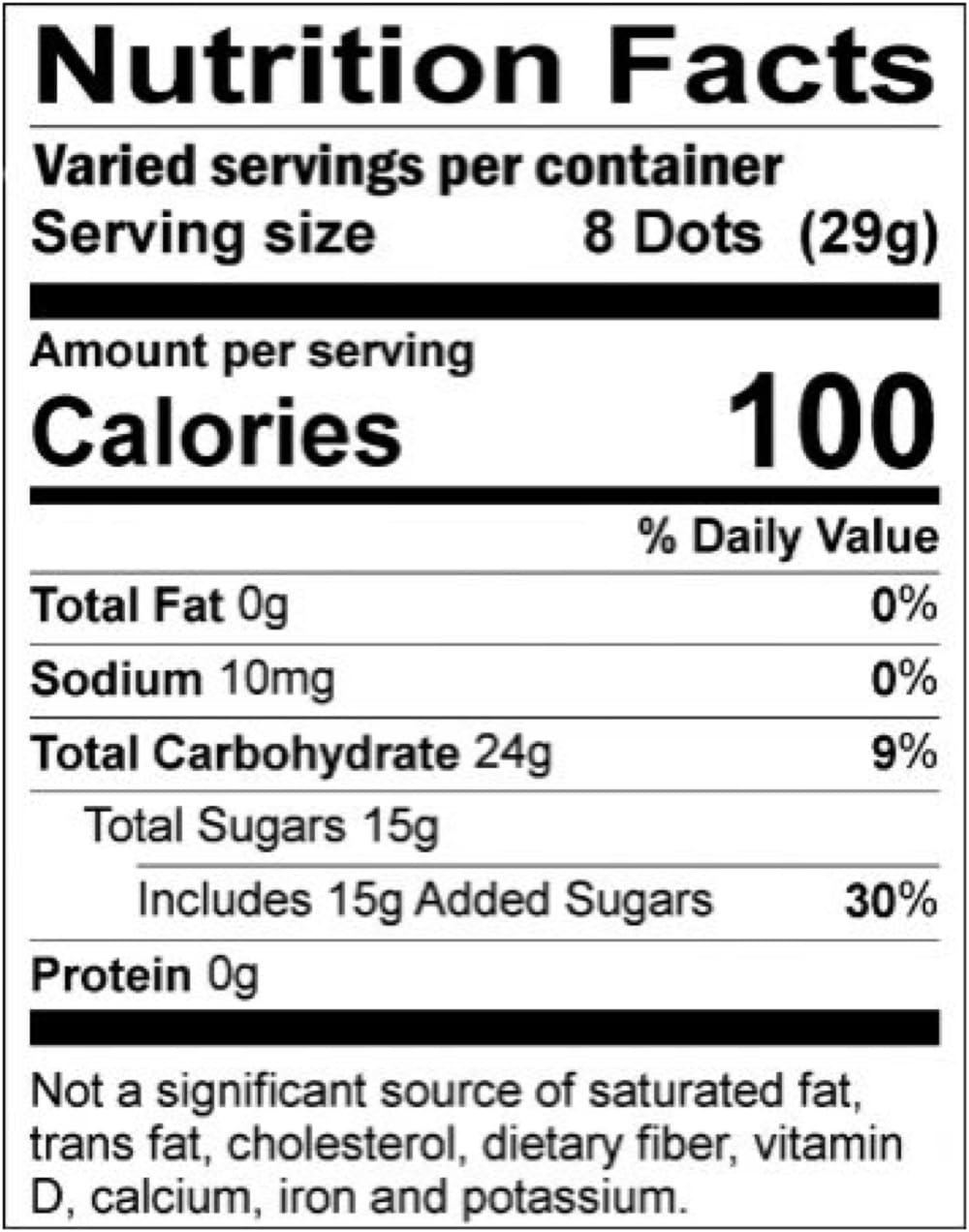 BoostBox Tootsie Dot's Gummy Candy 8 oz Peg Bag 10-Pack (5 Pounds)