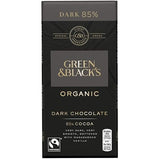 Green & Black's Organic 85% Dark Chocolate Candy Bars, 3.52 Ounce (Pack of 6)