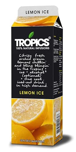 Tropics Lemon Ice Drink Mix, 32 Ounce -- 12 per case.