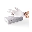 LANON Food Safe White Disposable Nitrile Gloves, Latex-Free, Powder-Free, Textured Fingertips, Cooking, Cleaning, Medium