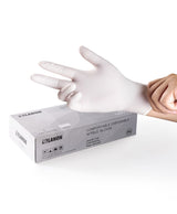 LANON Food Safe White Disposable Nitrile Gloves, Latex-Free, Powder-Free, Textured Fingertips, Cooking, Cleaning, Small