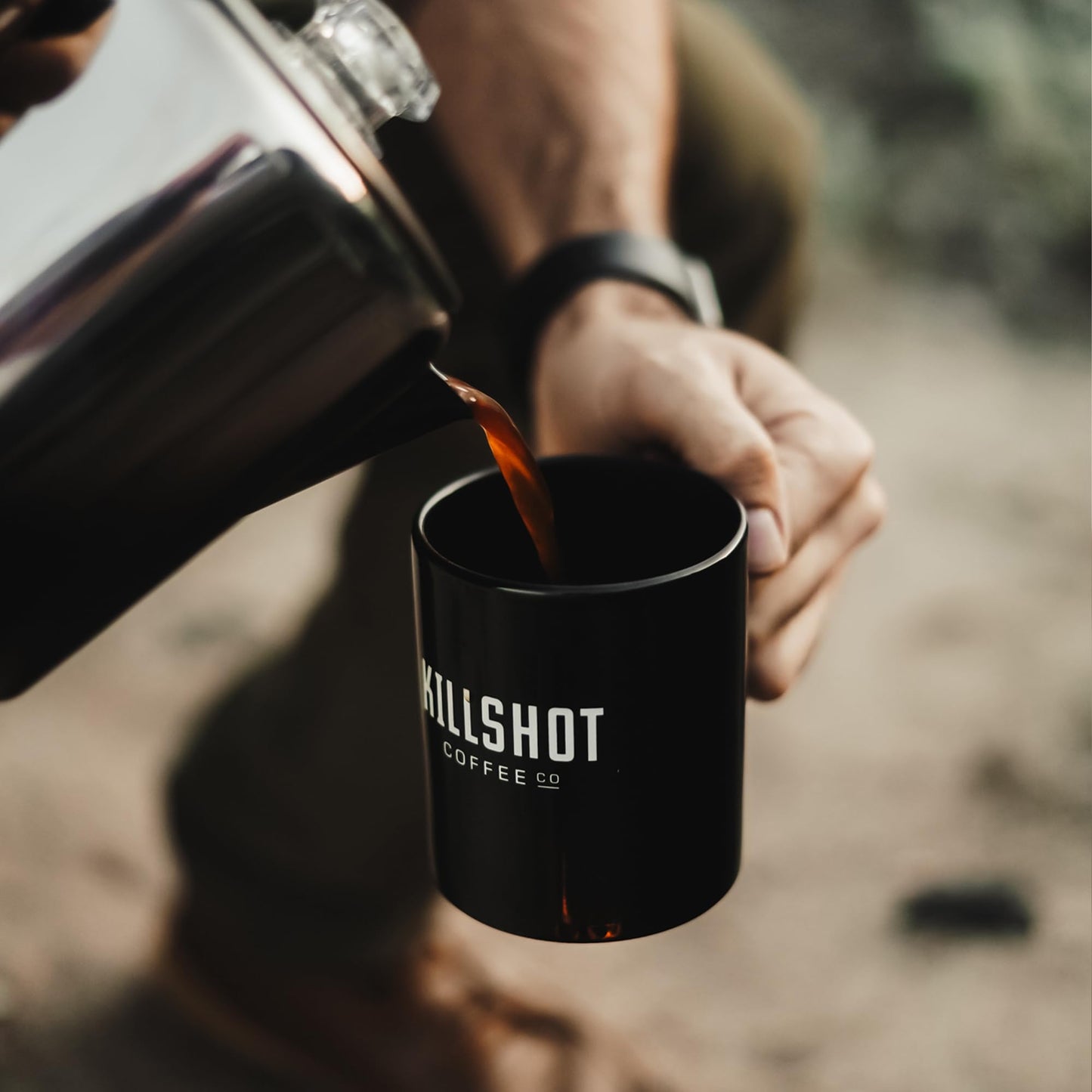 Killshot Coffee Bird Dog Blend, Medium Roast Ground Coffee - 12 Ounce Bag