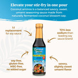 Coconut Secret Organic Coconut Liquid Aminos Variety 3-Pack - Includes Original 8oz, Garlic 10oz, and Teriyaki 10oz - Low Sodium Soy Sauce Alternative