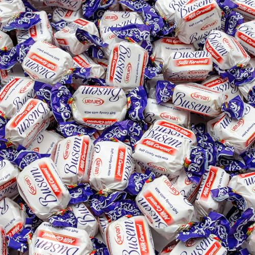 Turkish Milk Toffee-style candy (1 lb) - Firm & Chewy Creamy Candy - Rich Milky Flavor Individually Wrapped