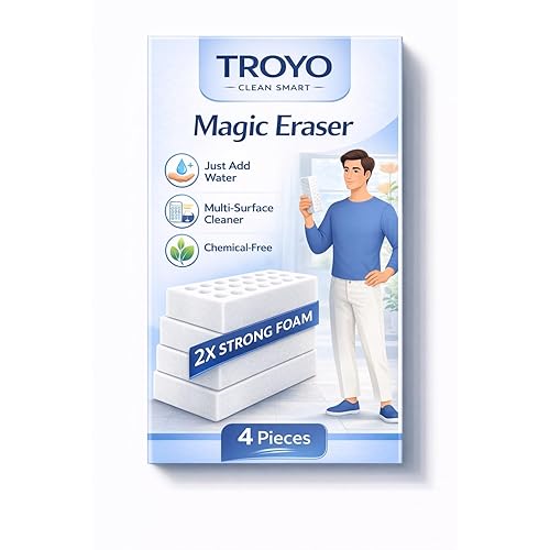 Magic Eraser Sponge for Cleaning Kitchen & Bathroom | Non Scratch Multi Purpose Cleaning Sponge for Wall, Furniture & Car | Heavy Duty Melamine Foam