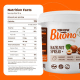 Nuuva Foods Buono Hazelnut Spread | Gluten Free Spread for Desserts & Chocolate Bars | Hazelnut Filling for Bakeries, Cookies & Pastries | Kosher