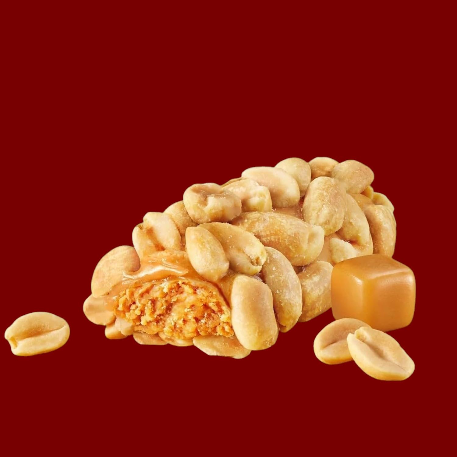 Peanut Caramel Fun Size Candy Bars, 1.5 lbs Individually Wrapped