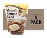Gluten Free Mama's - Almond Blend Flour - 2 lb Bags - Pack of 6 - Certified Gluten Free Flour - Non-Gritty Texture - Great Flavor - All Purpose - Safe